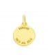 Pendentif Zodiaque Poisson sculpté 18 Carats 13mm