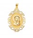 Virgen Niña Cerco Oro Amarillo 18K 31MM