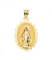 Médaille Vierge Miraculeuse Or 18 K 20 mm Brillante
