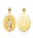 Medalla Virgen Milagrosa Oro 18K 25mm Brillo