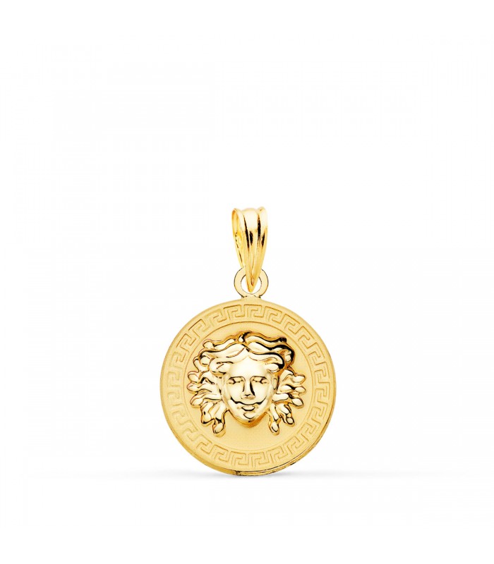 Médaille Méduse Or 18K 15 mm Brillant