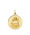 Medalla San José Oro 18K 24mm Bisel