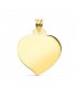 Pendentif Coeur Or Jaune 18K 23 mm