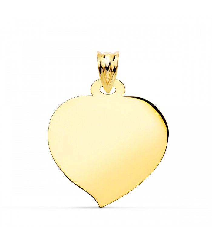 Pendentif Coeur Or Jaune 18K 23 mm