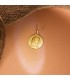 Médaille Vierge Marie au voile Or 18K 18mm