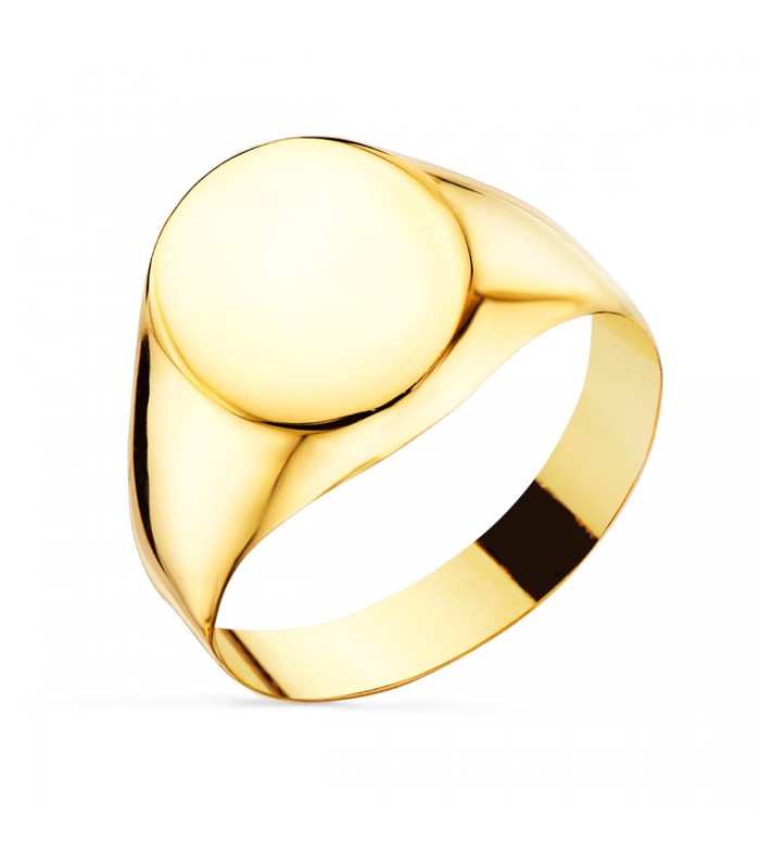 Anello chevalier Oro 18kt ovale - anello personalizzato - chevalier da donna - chevalier da comunione