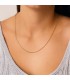 Chaîne Gourmette 2 mm Or 18K 50 cm - bijouterie en ligne