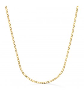 Chaîne Gourmette 2 mm Or 18K 60 cm