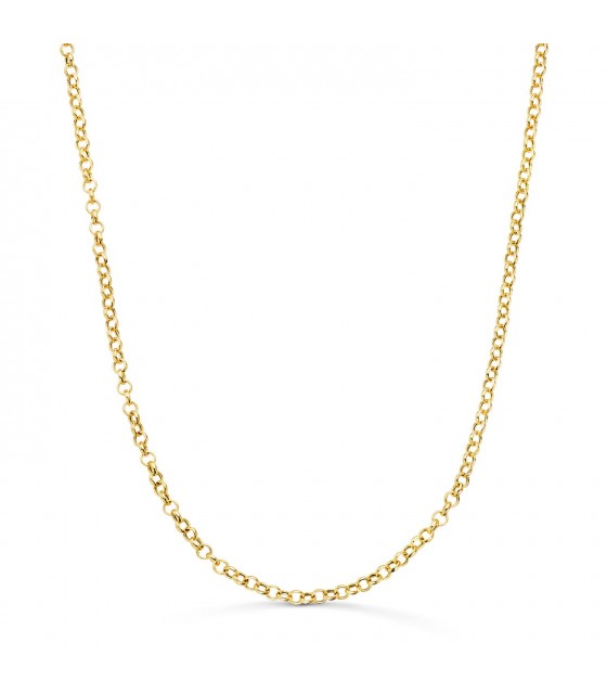 Collier Maille Jaseron En Or 18k - 5.38 Grammes - Longueur 46cm - Occasion Rénové