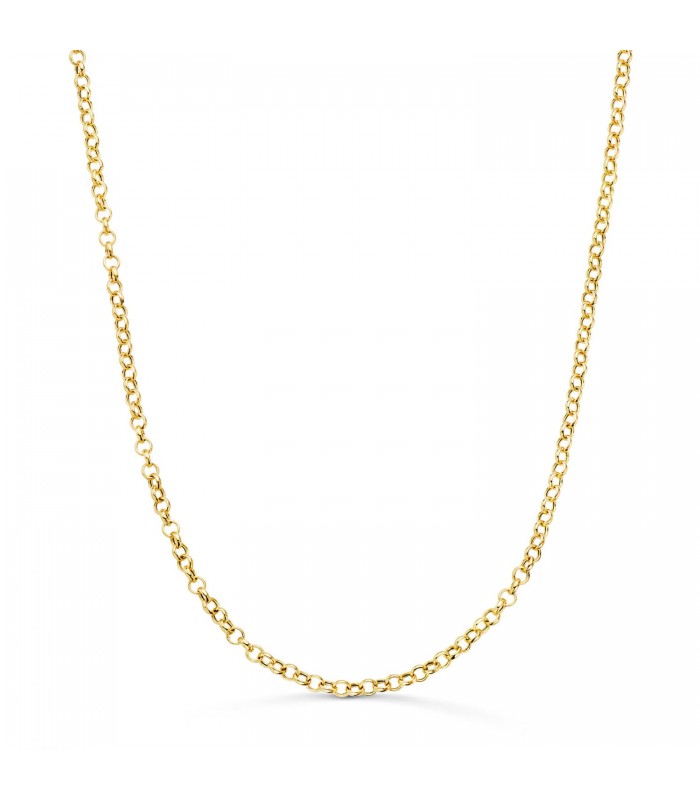 Catenina maglia Rolo' 2,5 mm oro giallo 18kt 50 cm, collane da donna gioielleria Alda