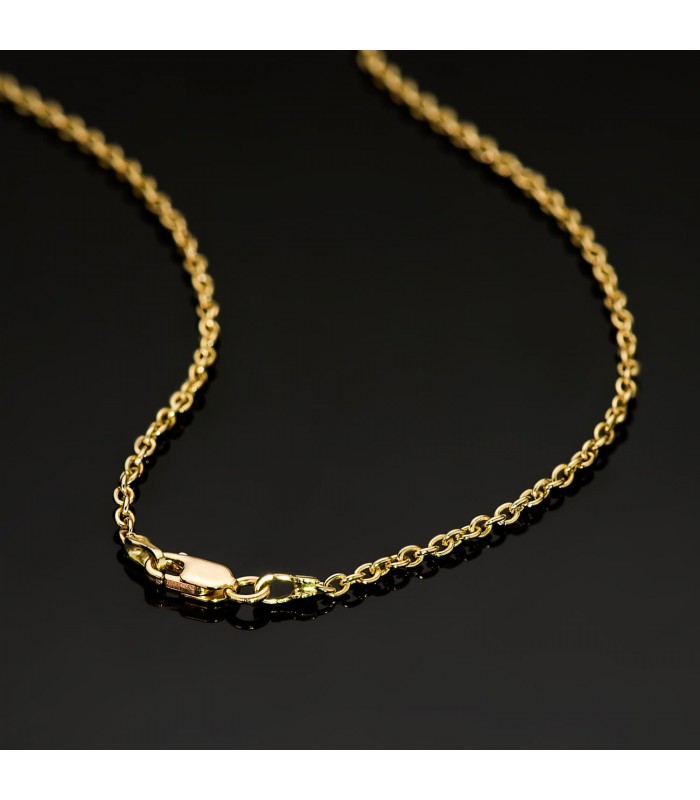 Chaîne à maille Jaseron 1.9 mm 18 Carats 50 cm - Chaînette en or massif pour femme