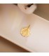 Medaglia Madonna del Carmine Oro 750, retro Scapolare Sacro Cuore di Gesù 20mm