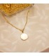 Médaille Vierge nacre 18 K