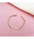 Bracelet bébé Or jaune 18K Prénom personnalisable - bijoux personnalisables - idées cadeaux personnalisation