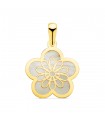 Pendentif Fleur Or Jaune 18 K 17 MM
