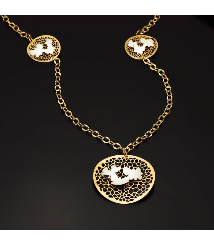 Collar oro mariposas Sweet butterfly