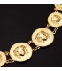 Pulsera Oro 18K Medallas Medusa 20,5 cm