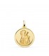 Medalla escapulario Virgen Desamparados y Corazón de Jesús 18mm Bisel - medallas religiosas católicas