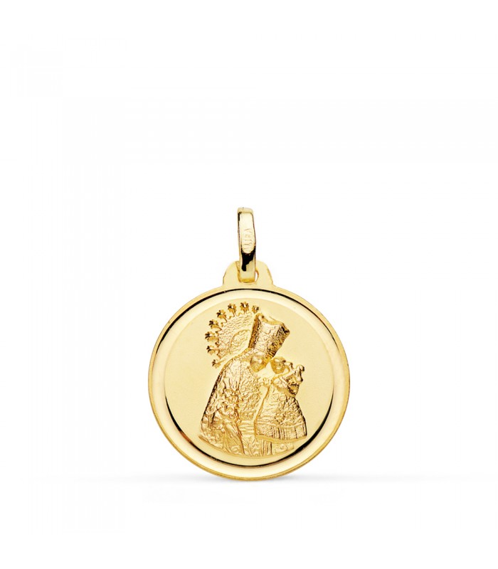 Scapolare Desamparados e Cuore di Gesu 18kt 18mm