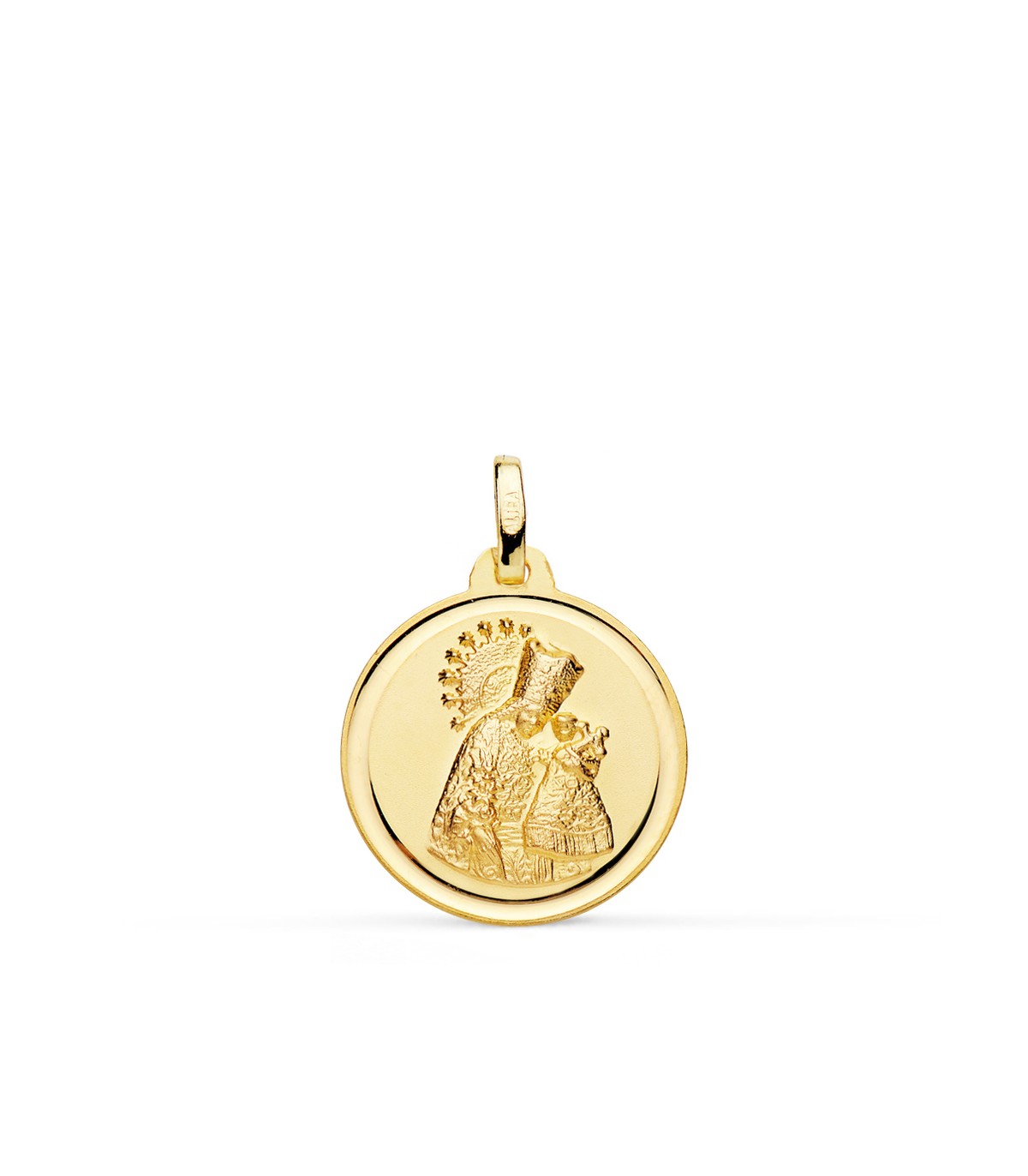 Medalla escapulario Virgen Desamparados y Corazón de Jesús 18mm Bisel - medallas religiosas católicas