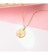 Colgante medalla virgen niña comunion oro 18 Kilates joya personalizada