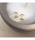 Pendientes Mano de Fátima oro y nácar
