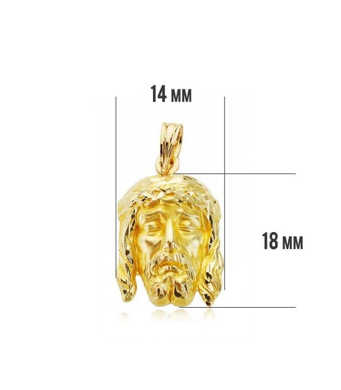 Cabeza Santo rostro 18x14mm