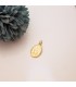 Medaglia ovale Madonna Miracolosa oro 18kt 20mm