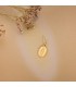 Wunderbare Medaille 18K Gelbgold (750), 14 mm, ideales Geschenk für Taufe
