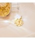 Medalla Virgen de Valvanera Oro 18K 20mm Tallada - colgante religioso - grabado