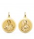Escapulario V. Carmen y C. Jesús Oro 9K 22 mm Brillo - Joyas online de 9 kilates
