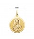 Escapulario V. Carmen y C. Jesús Oro 9K 22 mm Brillo - Joyas online de 9 kilates