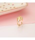Bague Méduse Femme Or Bicolore 18K