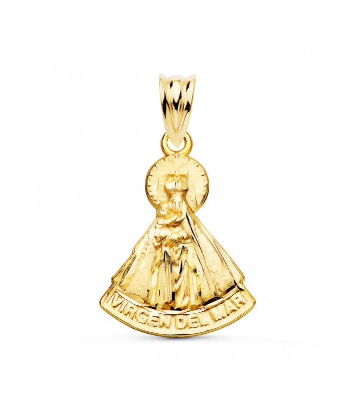 Medalla Virgen del Mar Silueta Oro 18K 20mm