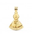 Medalla Virgen del Mar Silueta Oro 18K 20mm
