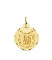 Runder Anhänger Jesus Gold 18 Karat P7140-322