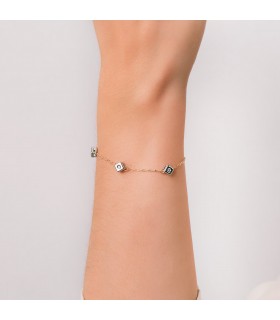 Pulsera Diamantes Delicia Oro 18K 0.045 Qtes.
