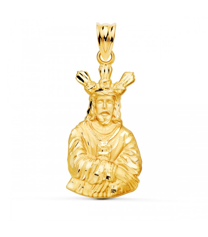 Medalla Silueta Nuestro Padre Jesús Cautivo Oro 18K 28 mm - Comprar joyas online