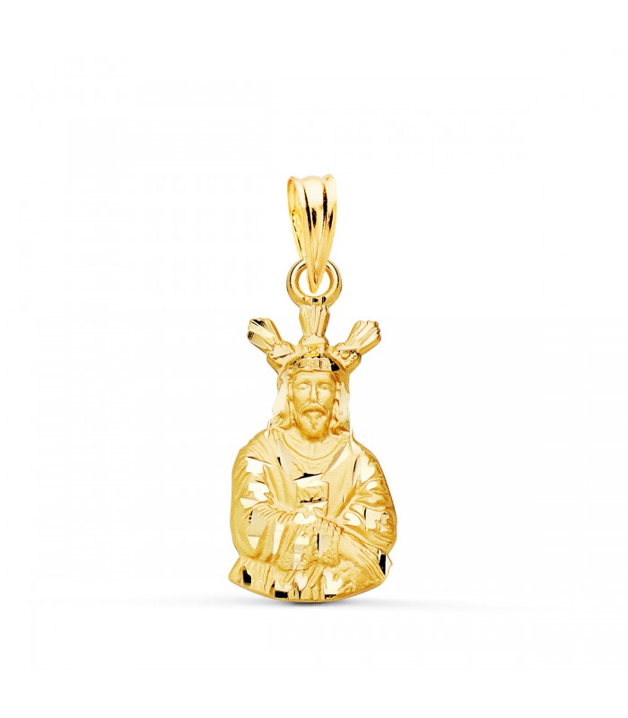 Médaille Silhouette Jésus Christ Captif Or 18K 18mm