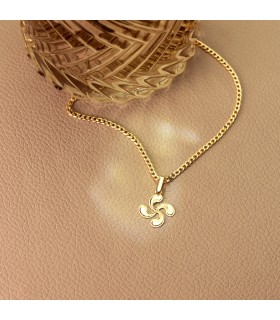 Colgante Lauburu Oro Amarillo 18K 15 mm