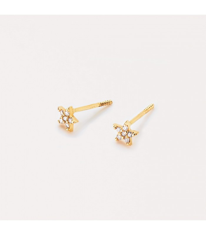 Pendientes Star Diamantes 0.060 Qtes. OA 18K | comprar en joyería online pendientes de mujer