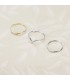 Bague Hepburn en or blanc avec diamants. Bagues pour femme. Acheter bagues en ligne pas chers.