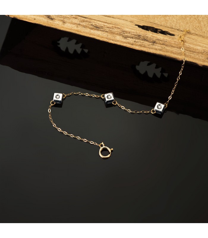 Pulsera Diamantes Delicia Oro 18K 0.045 Qtes.