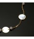 Bracelet personnalisé Or 18K Plaque Nacre