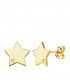 Orecchini a lobo con motivo di Stelle - Modello Space line in oro giallo 750 - Orecchine per ragazza o donna.