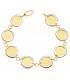 Pulsera Mujer Oro Bicolor 18K Fancy