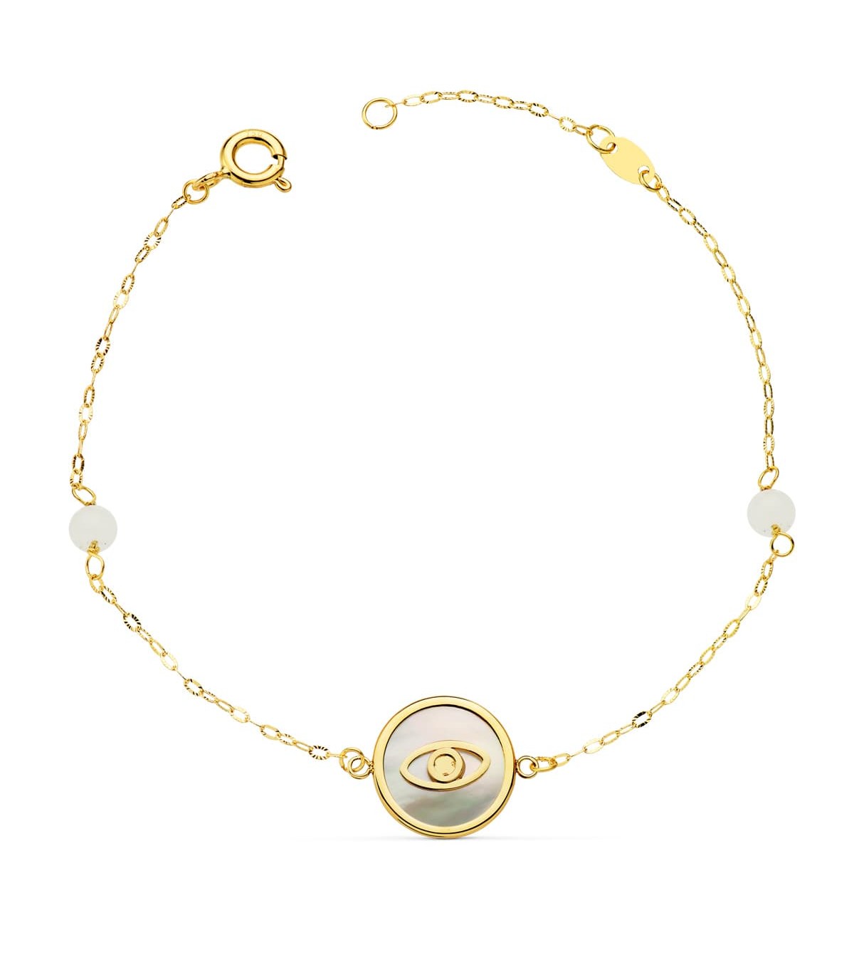 Pulsera Mujer Oro 18K Ojo 20cm