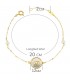 Pulsera Mujer Oro 18K Ojo 20cm