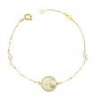 Kreuz Armband Gold 18K 22068