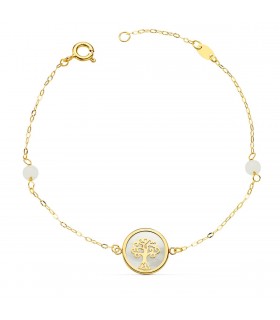 Damen Armband Gold 18K Lebensbaum 22070